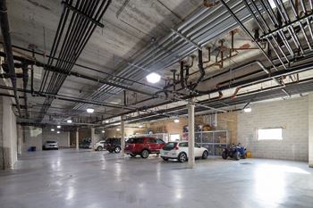 Heated garage parking
